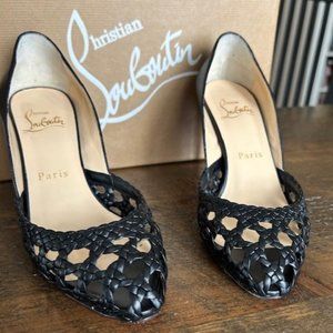 Christian Louboutin Altressita 85 Kid Black in size 35 (size 5)